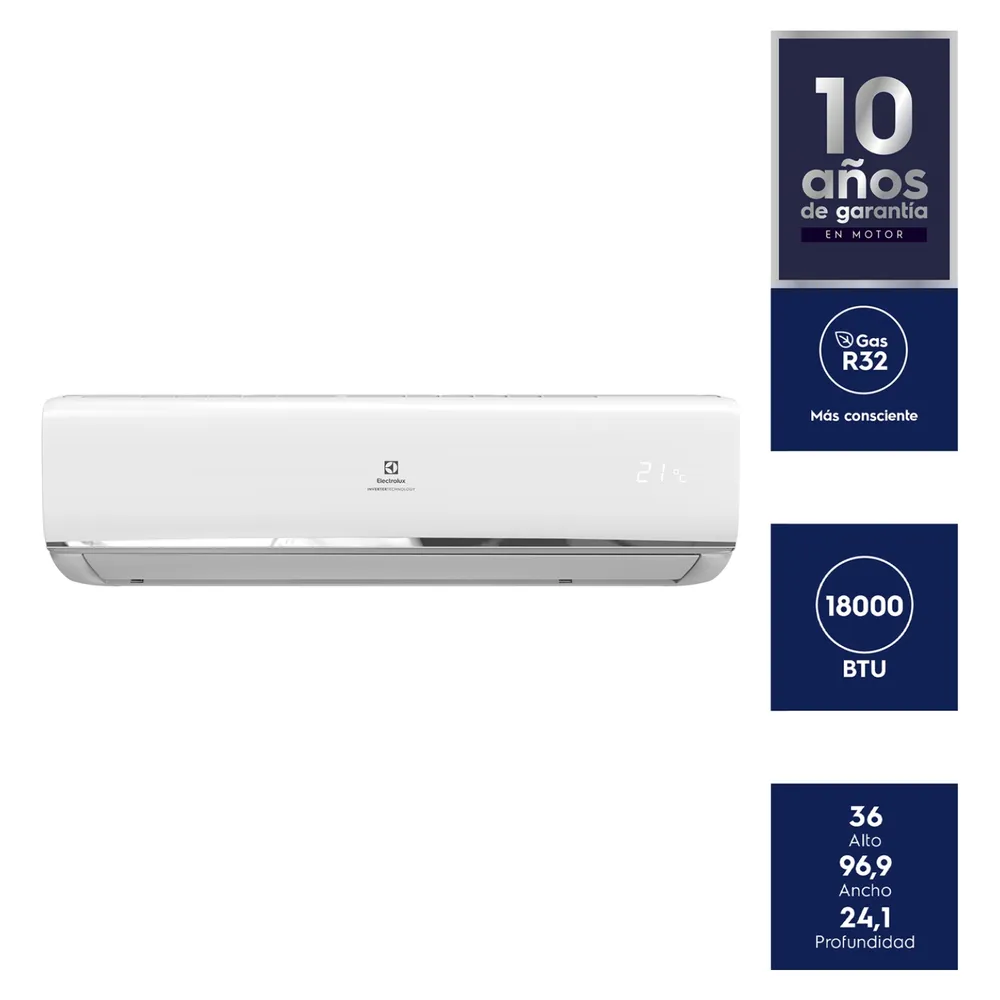 Aire Acondicionado Split Frío-Calor Inverter EAIX18G5MABXW 18000 BTU, foto 9