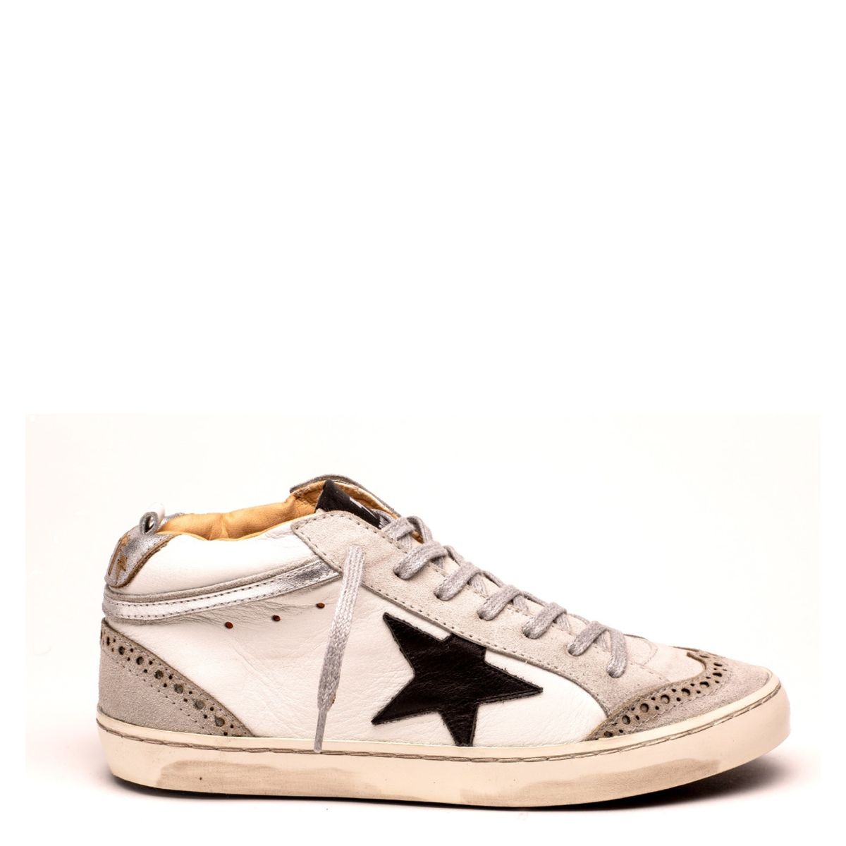 ROSSATI - Zapatilla Urbana Mujer Cuero Blanco Rossati