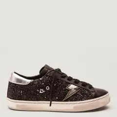 ROSSATI - Zapatilla Urbana Mujer Cuero Negro