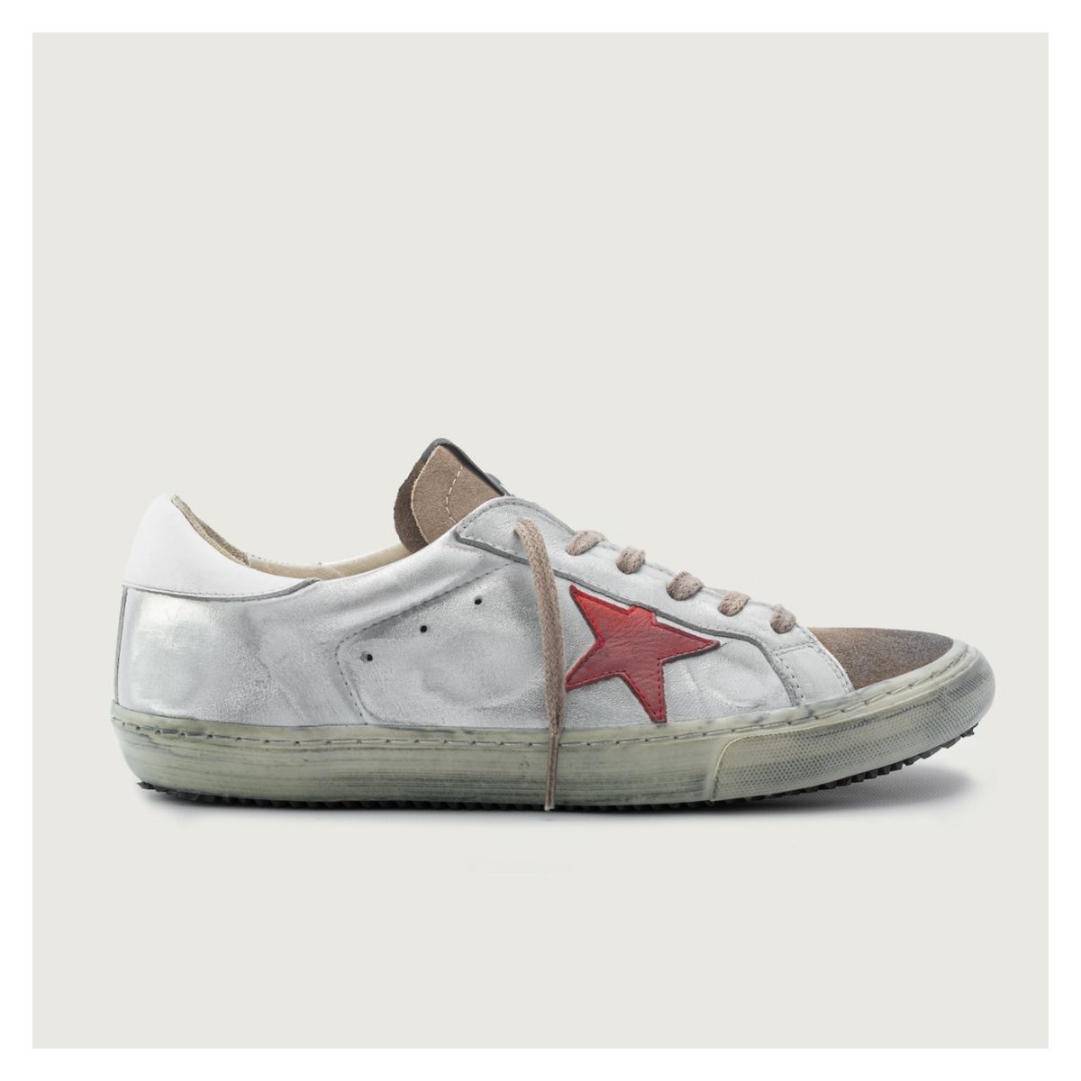 ROSSATI - Zapatilla Urbana Mujer Cuero Blanco Rossati