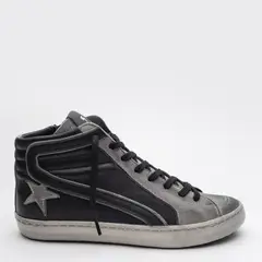 ROSSATI - Zapatilla Urbana Mujer Cuero Negro