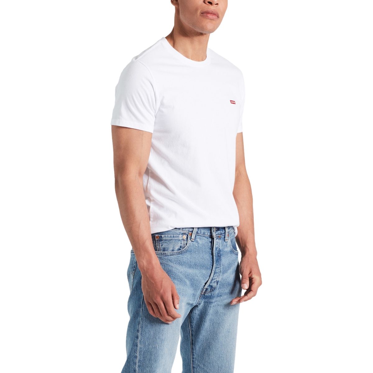 LEVIS - Polera Hombre Manga Corta Blanco Levis