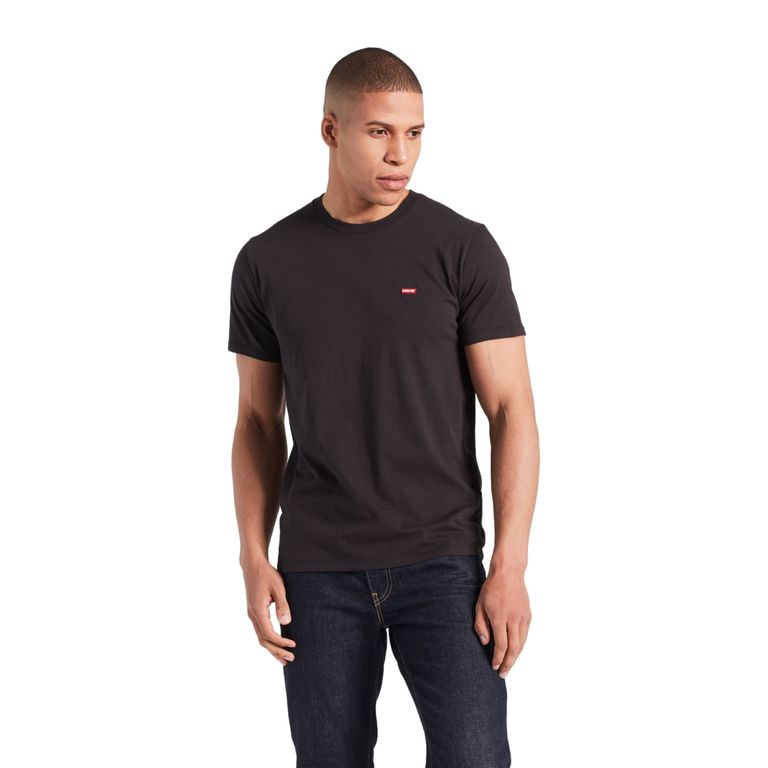 Polera Hombre Manga Corta Negro