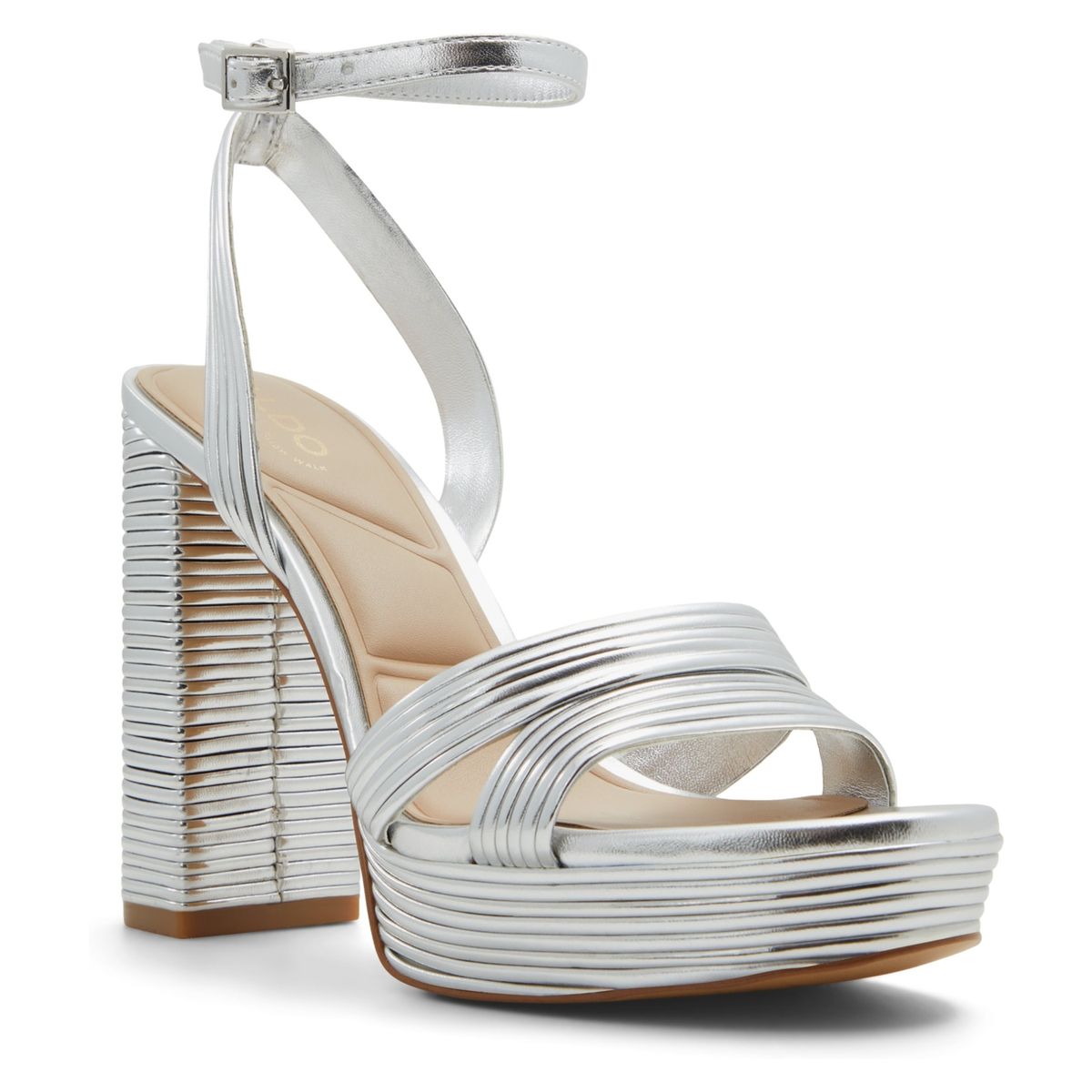 ALDO - Maelis Sandalia Mujer Plateado Aldo