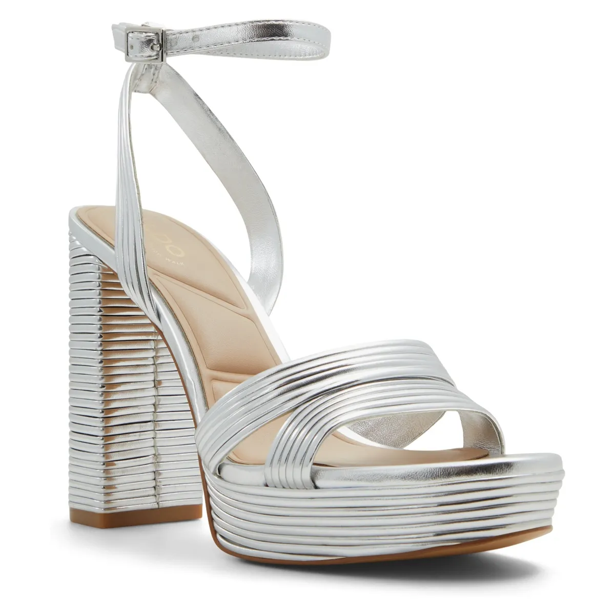 ALDO - Maelis Sandalia Mujer Plateado Aldo