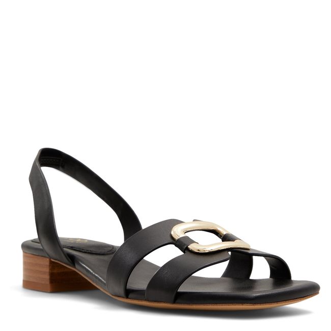 ALDO - Ebalaver Sandalia Mujer Cuero Negro Aldo