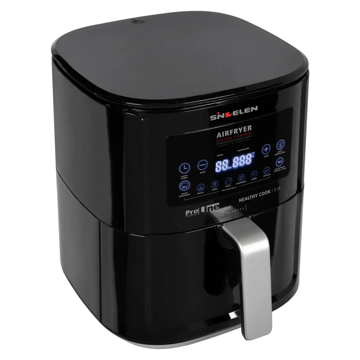 SINDELEN - Freidora De Aire Fa-500Ng 5.5Lts Sindelen