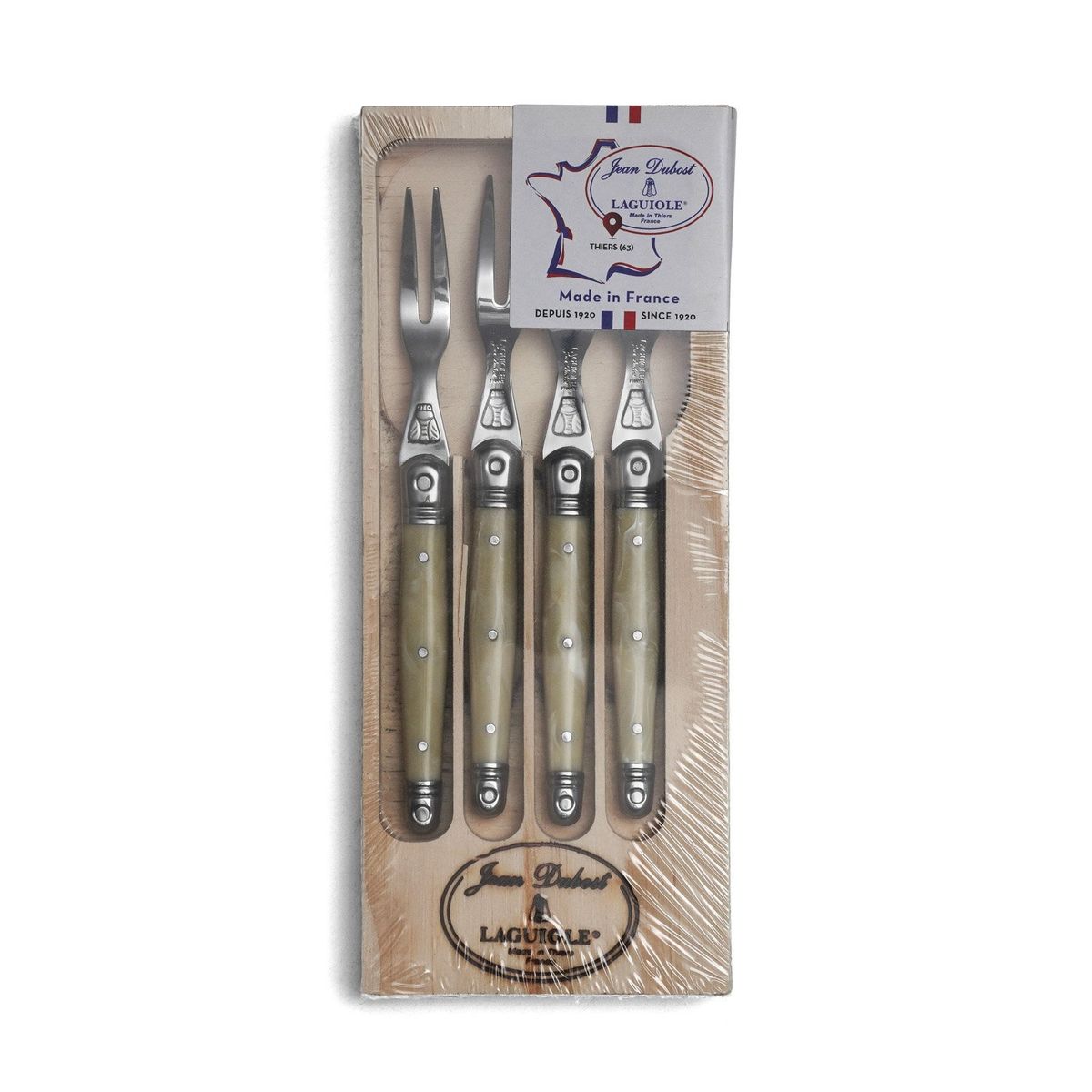 LAGUIOLE - Set 4 Tenedores Cocktail Mármol Laguiole