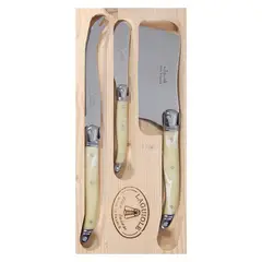 LAGUIOLE - Set 3 Cuchillos Queso Marmol