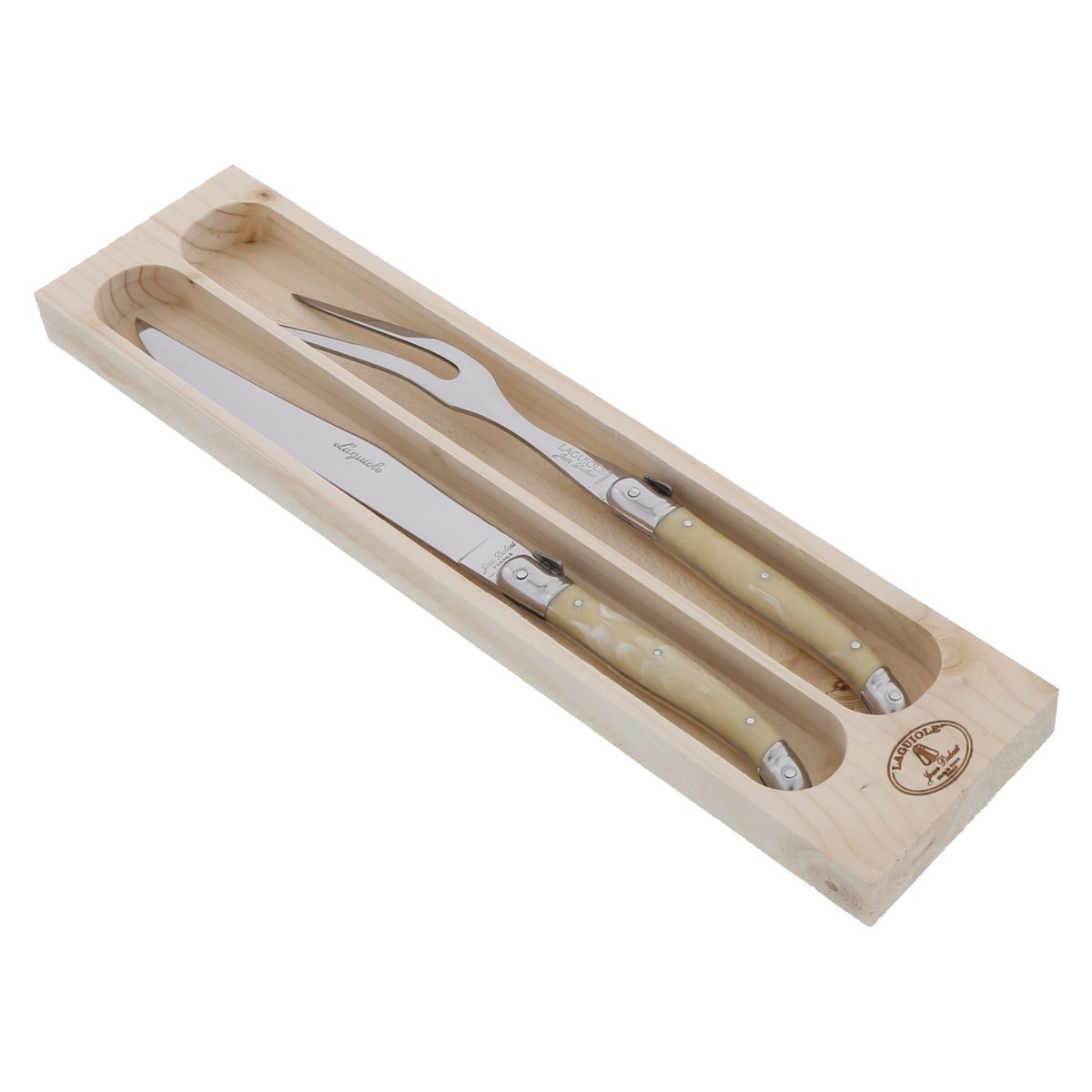 LAGUIOLE - Set Asado Tenedor + Cuchillo 30 cm Laguiole