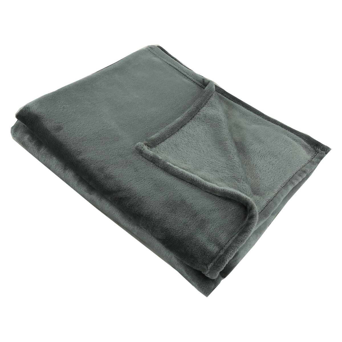 ILLUSIONS - Frazada Flannel Gris 1.5 Plazas Illusions