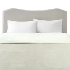 ILLUSIONS - Frazada Flannel Beige 1.5 Plazas