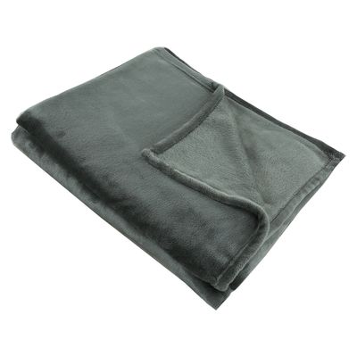 Imagen 2 del producto Frazada Flannel Gris 2 Plazas