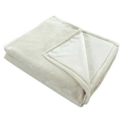 Imagen 2 del producto Frazada Flannel Beige King