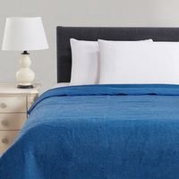 Frazada Lana Azul 1 Plaza