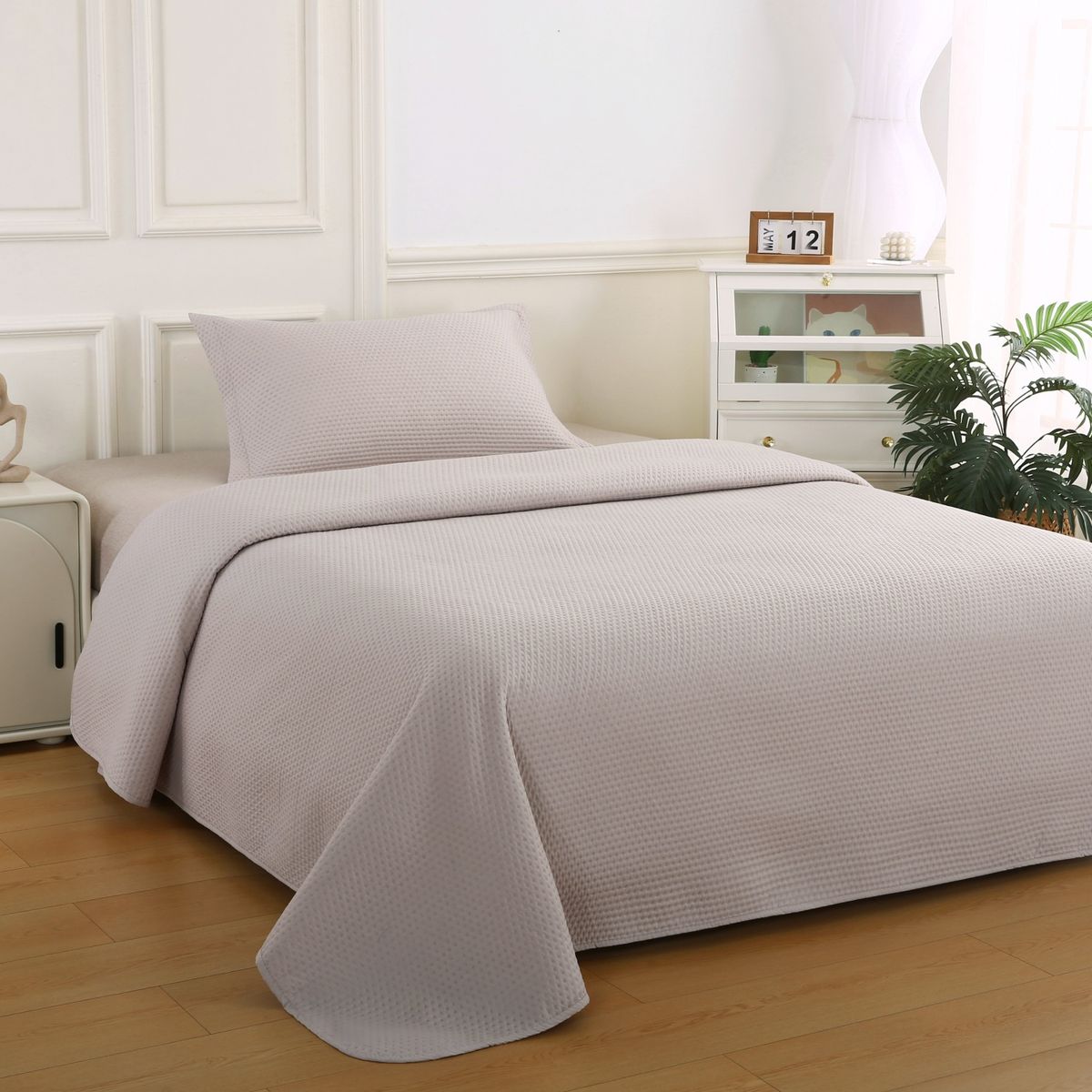 ILLUSIONS - Quilt Atenas 1.5 Plazas Beige Illusions
