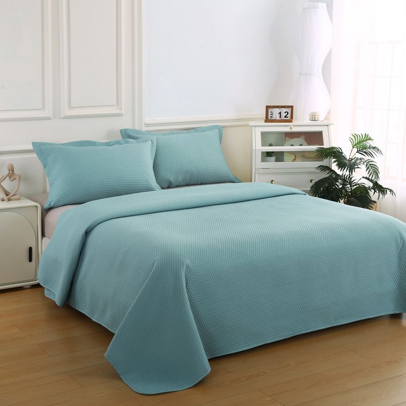 ILLUSIONS - Quilt Atenas 2 Plazas Aqua Illusions
