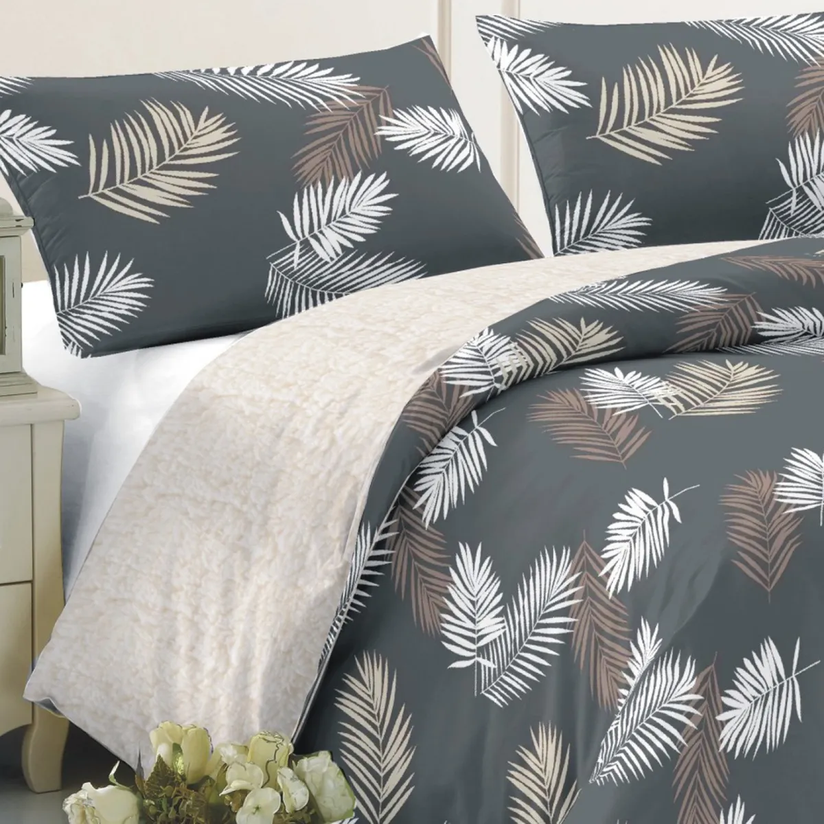 ILLUSIONS - Plumón Sherpa Estampado 2 Plazas Nadine Illusions