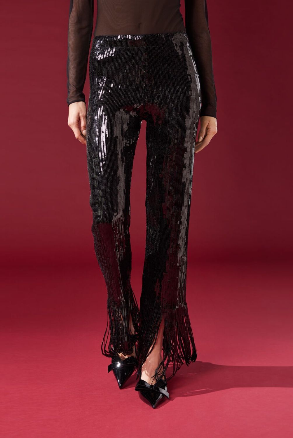 CALZEDONIA - Leggins Flare con Lentejuelas Mujer Calzedonia