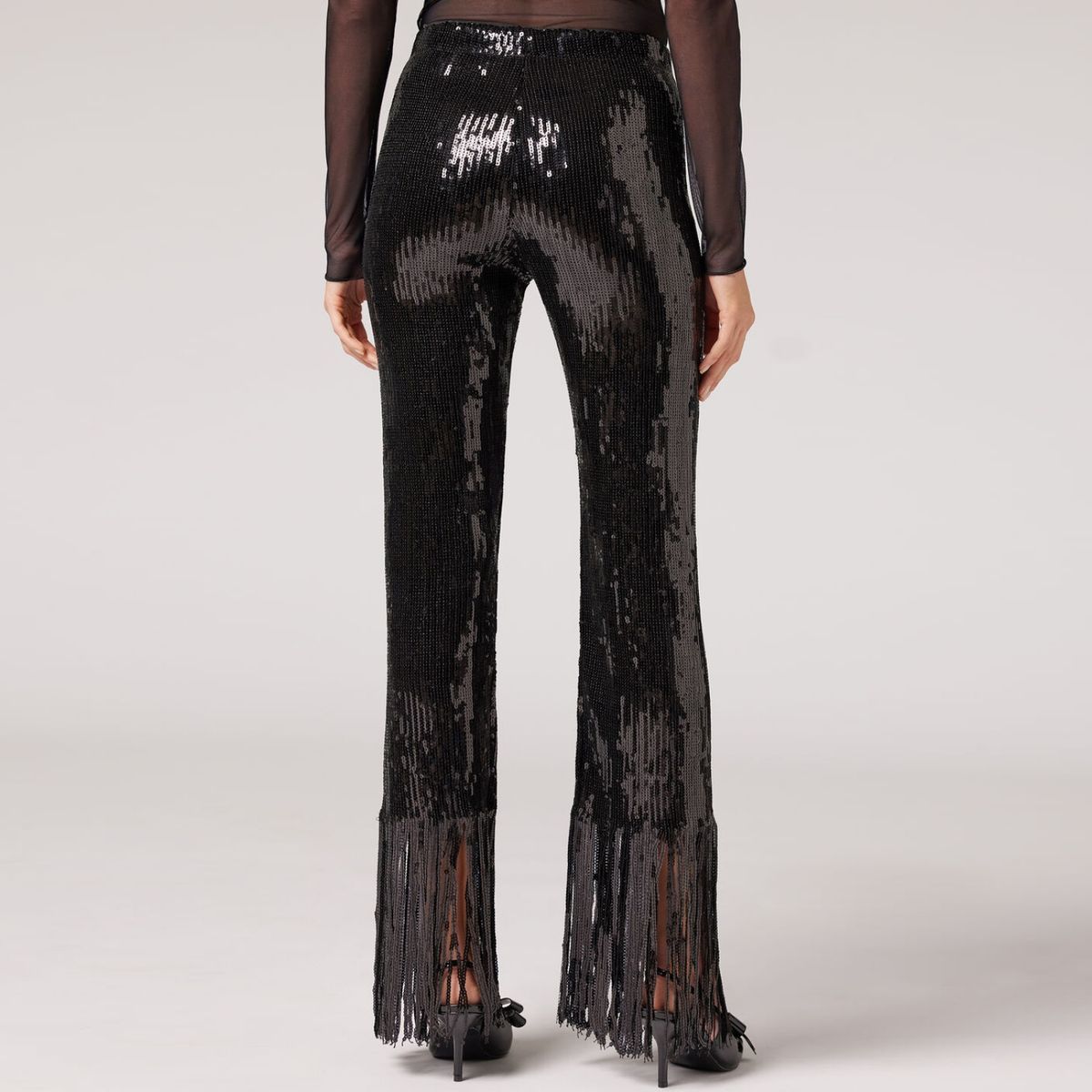 CALZEDONIA - Leggins Flare con Lentejuelas Mujer Calzedonia