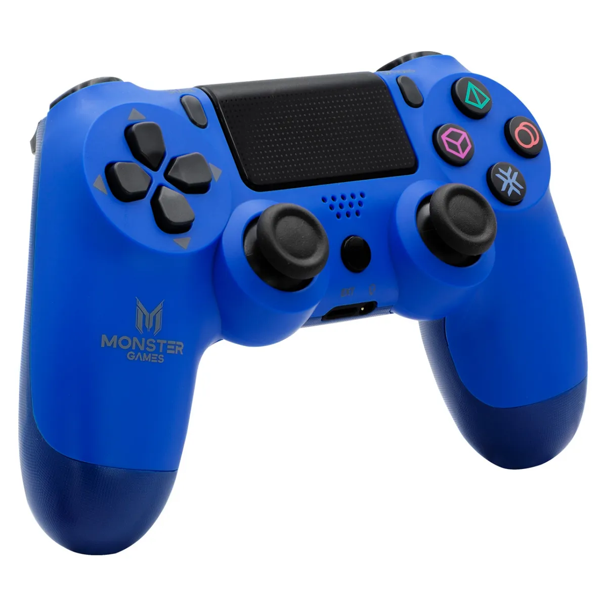 MONSTER GAMES - Control Joystick Compatible con PS4 Azul