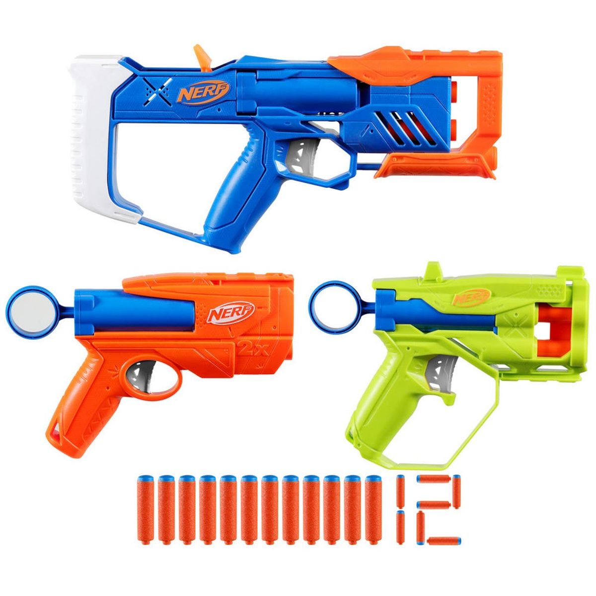 NERF - Pack 3 Lanzadores Triple Action Pack