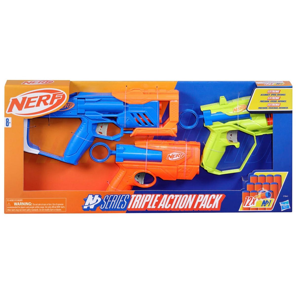 NERF - Pack 3 Lanzadores Triple Action Pack