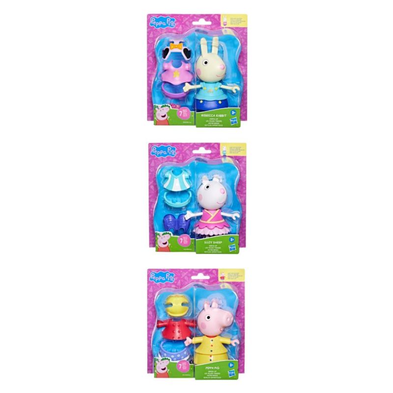 PEPPA PIG - Muñeca Y Sus Amigos Con Estilos Divertidos Peppa Pig