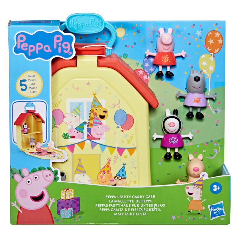 PEPPA PIG - Muñeca Casita De Fiesta Portátil Peppa Pig