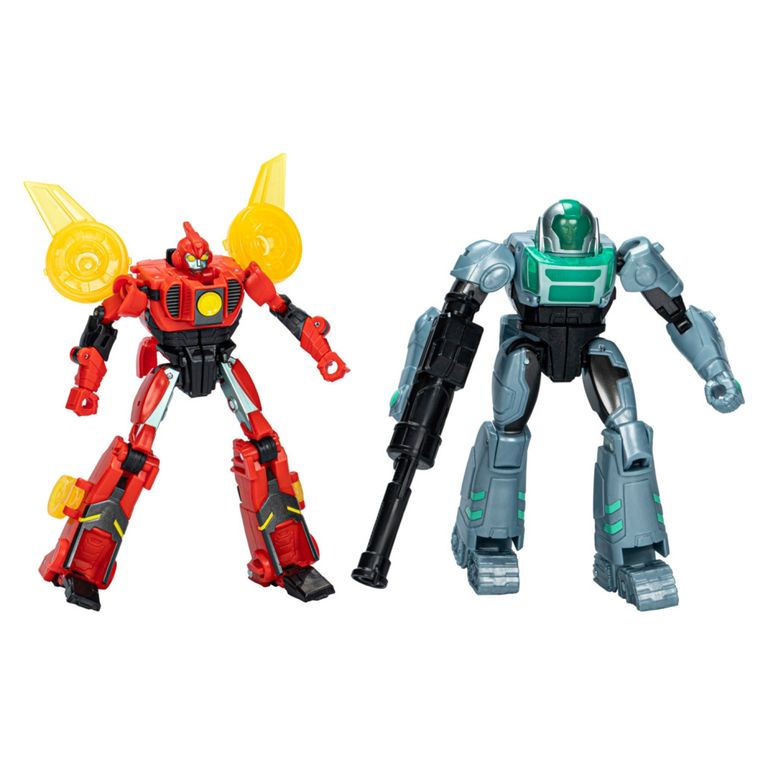 TRANSFORMERS Figura De Acción Earthspark Cyber-Combiner Terran Twitch Y Robby Malto