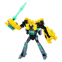 TRANSFORMERS - Figura De Acción Earthspark Cyber-Combiner Bumblebee Y Mo Malto
