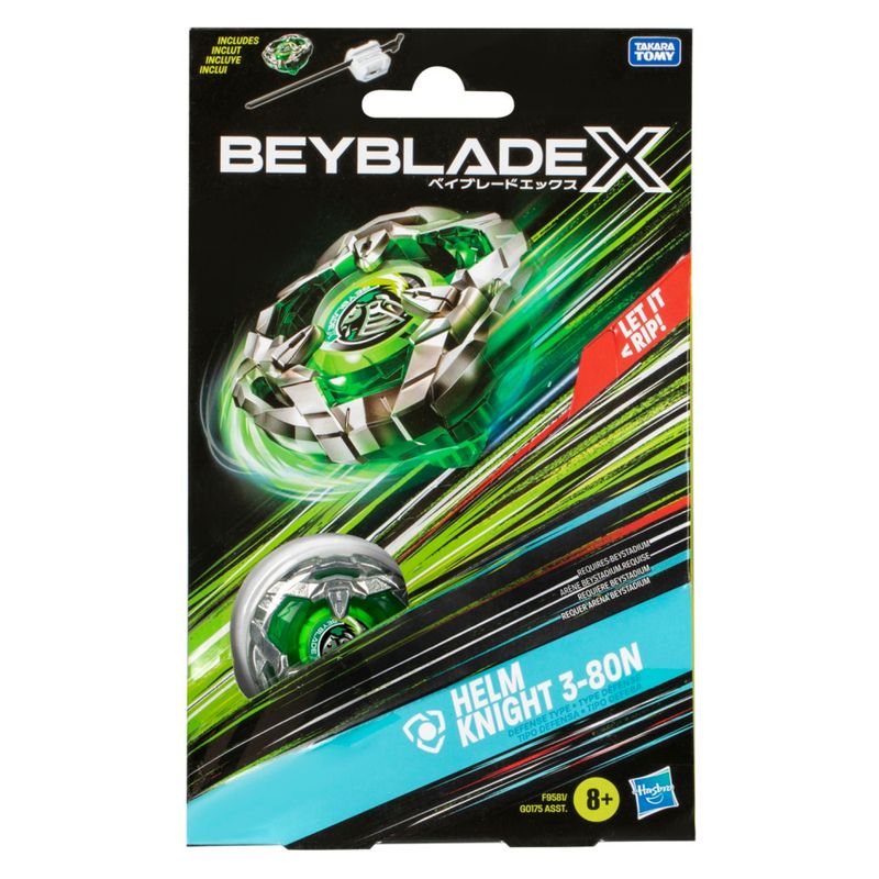 BEYBLADE - Trompo X Kit Inicial Helm Knight 3-80N Beyblade