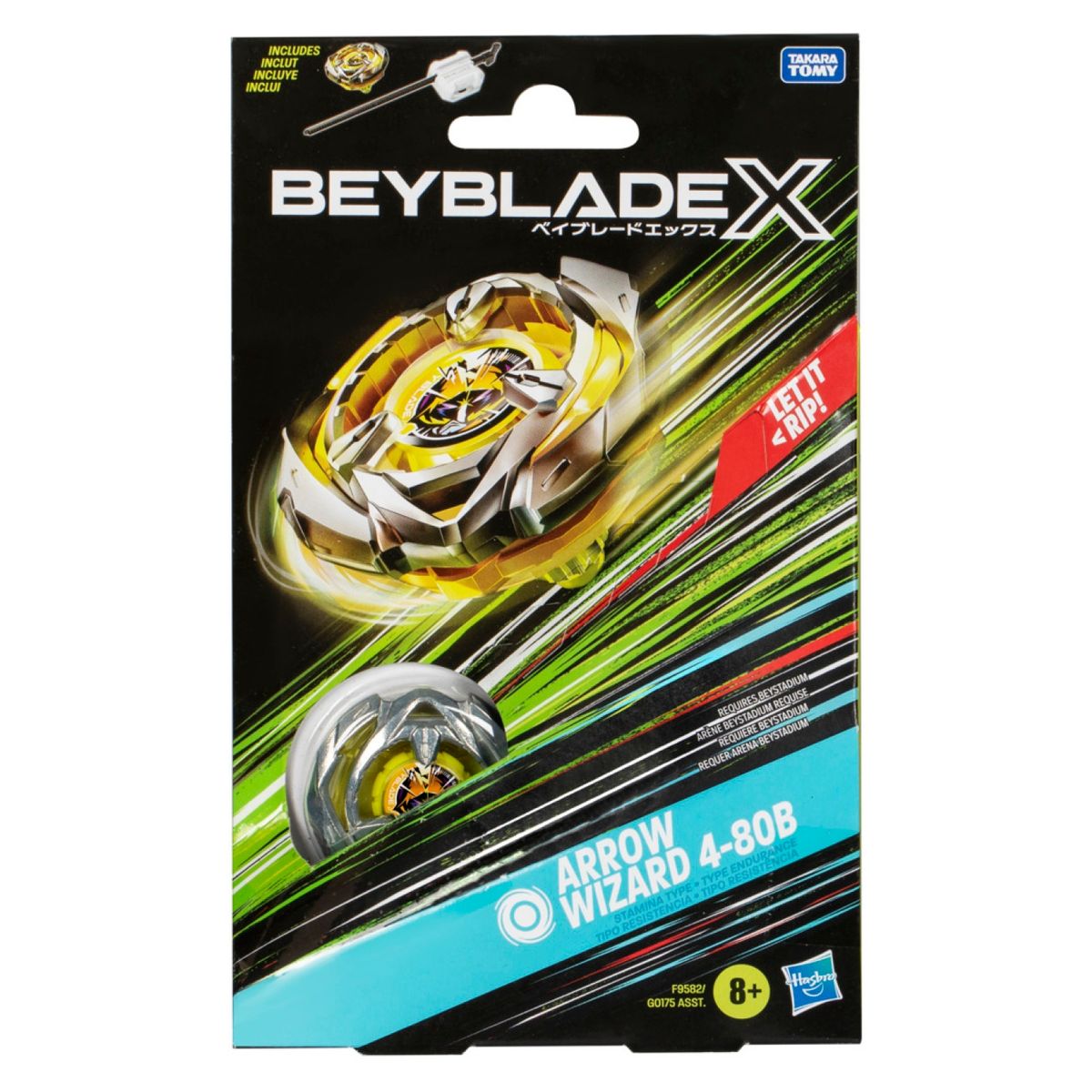 BEYBLADE - Trompo X Kit Inicial Arrow Wizard 4-80B Beyblade