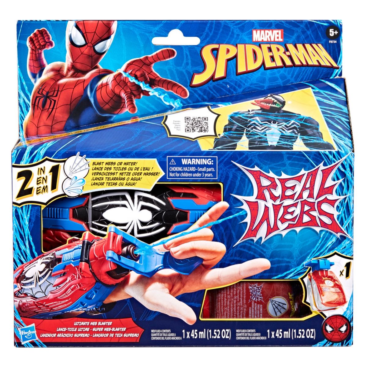 MARVEL - Lanzador Real Webs Arácnido Supremo Spider-Man Marvel
