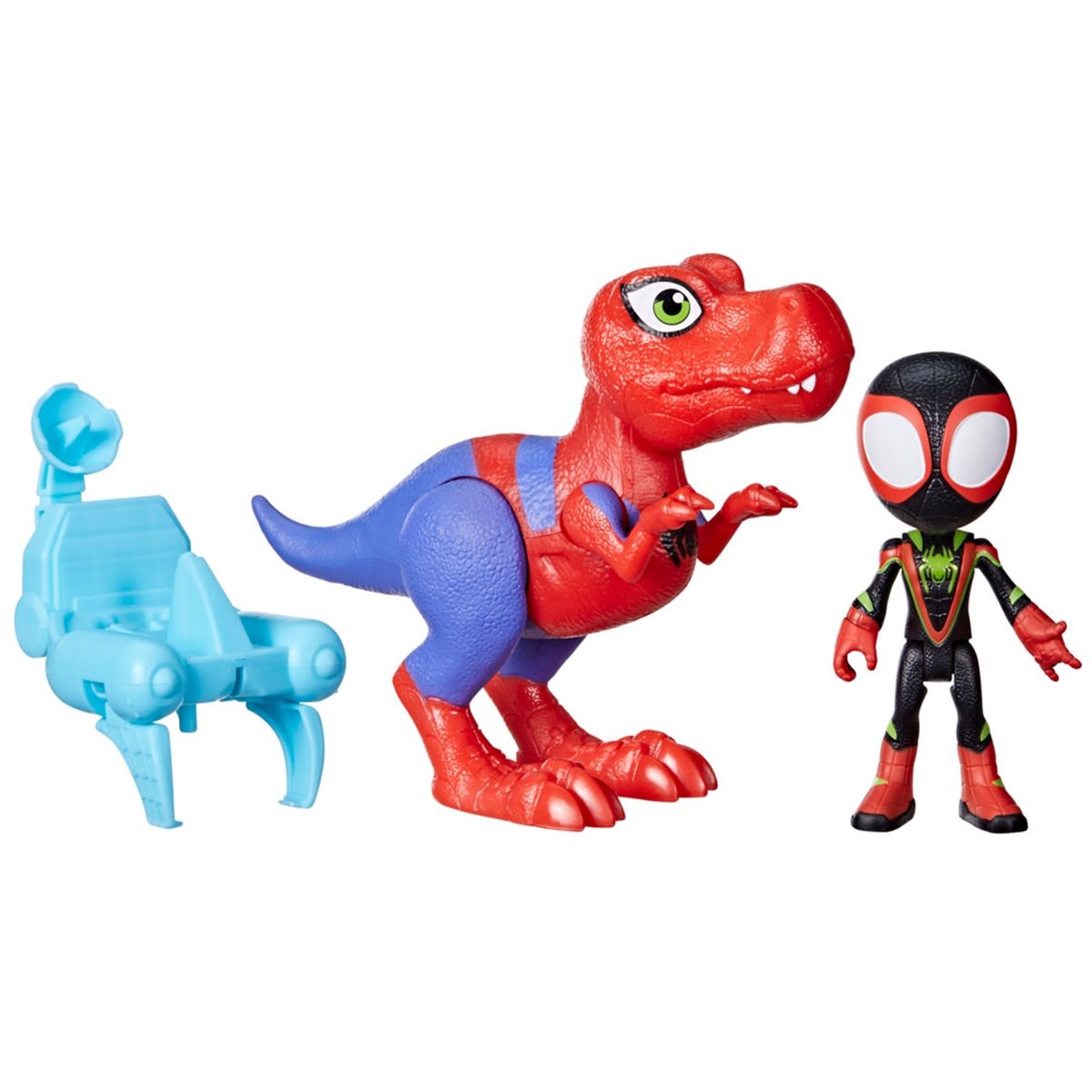 MARVEL - Spidey & His Amazing Friends Dino-Webs Spidey-Rex Y Miles Spin Morales Marvel