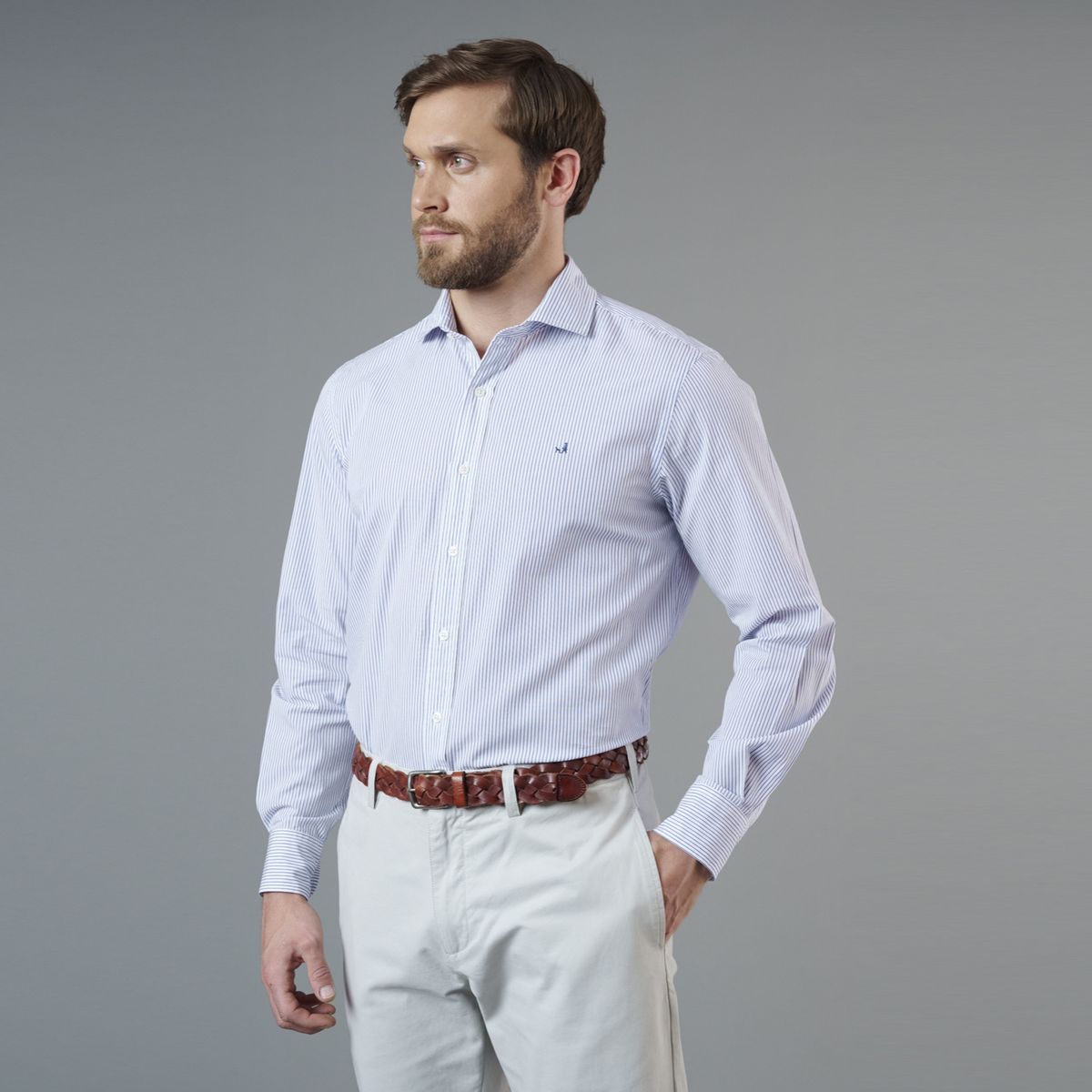 SAVILLE ROW - Camisa Manga Larga Regular Fit Hombre Saville Row
