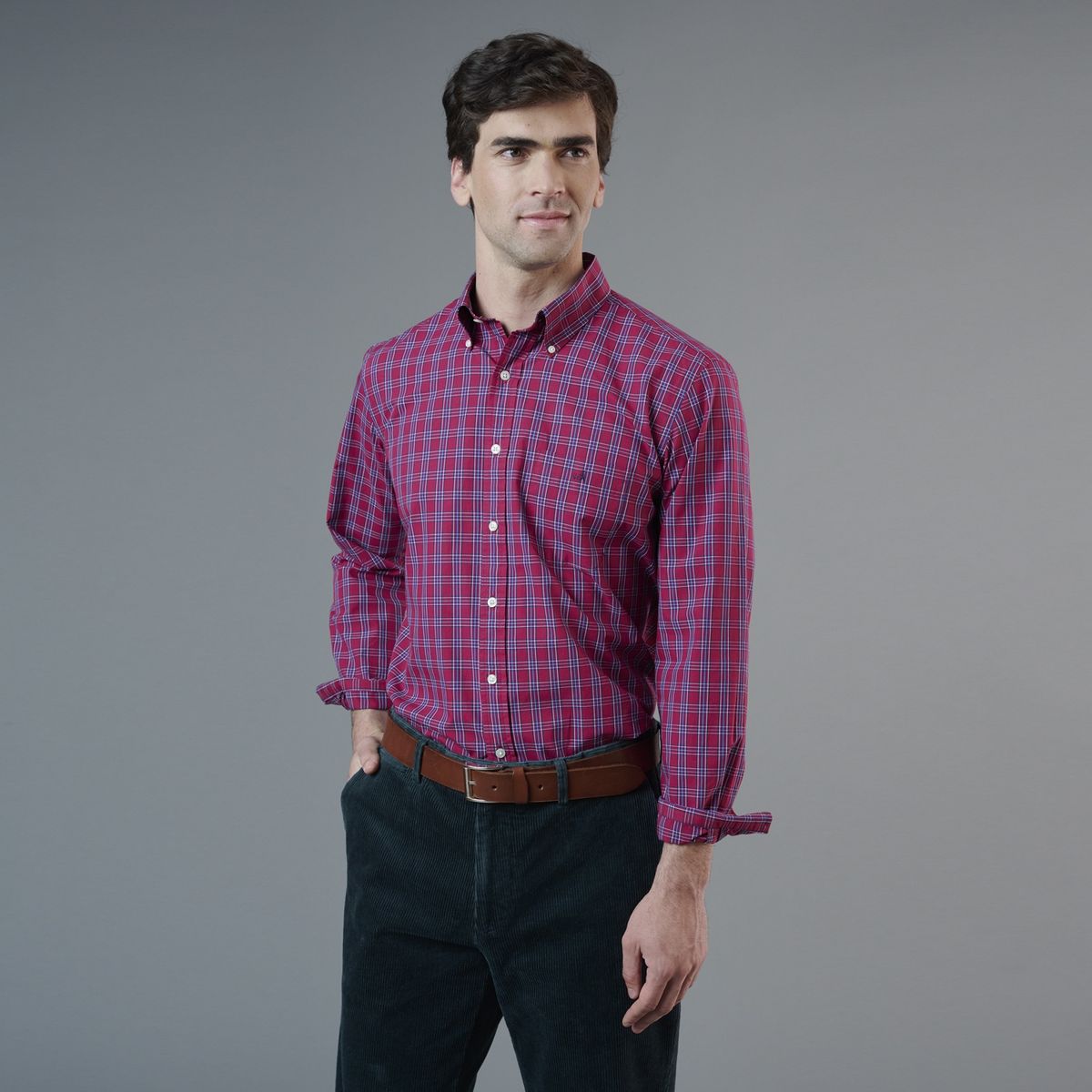 SAVILLE ROW - Camisa Manga Larga Regular Fit Hombre Saville Row