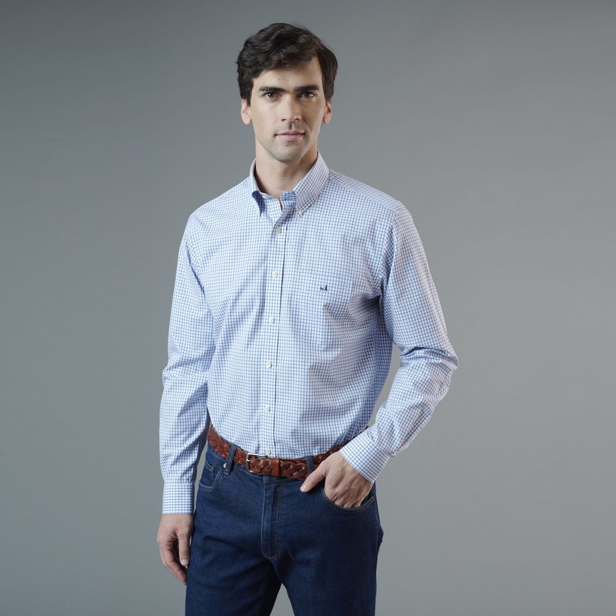 SAVILLE ROW - Camisa Manga Larga Regular Fit Hombre Saville Row