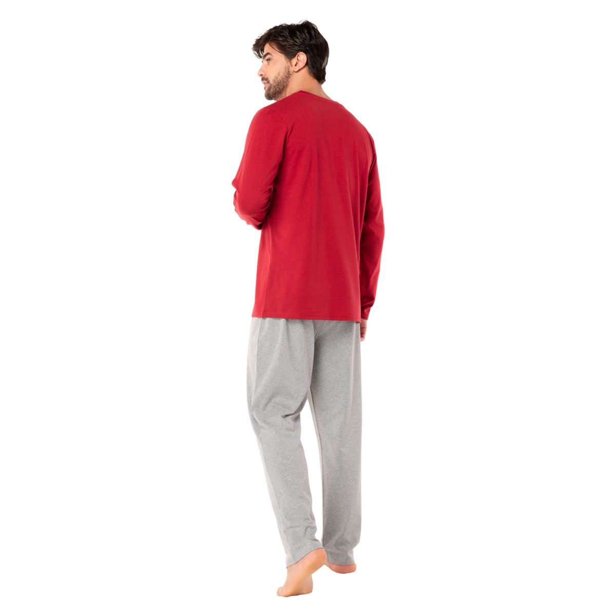 TOP - Pijama Largo Algodón Hombre Top