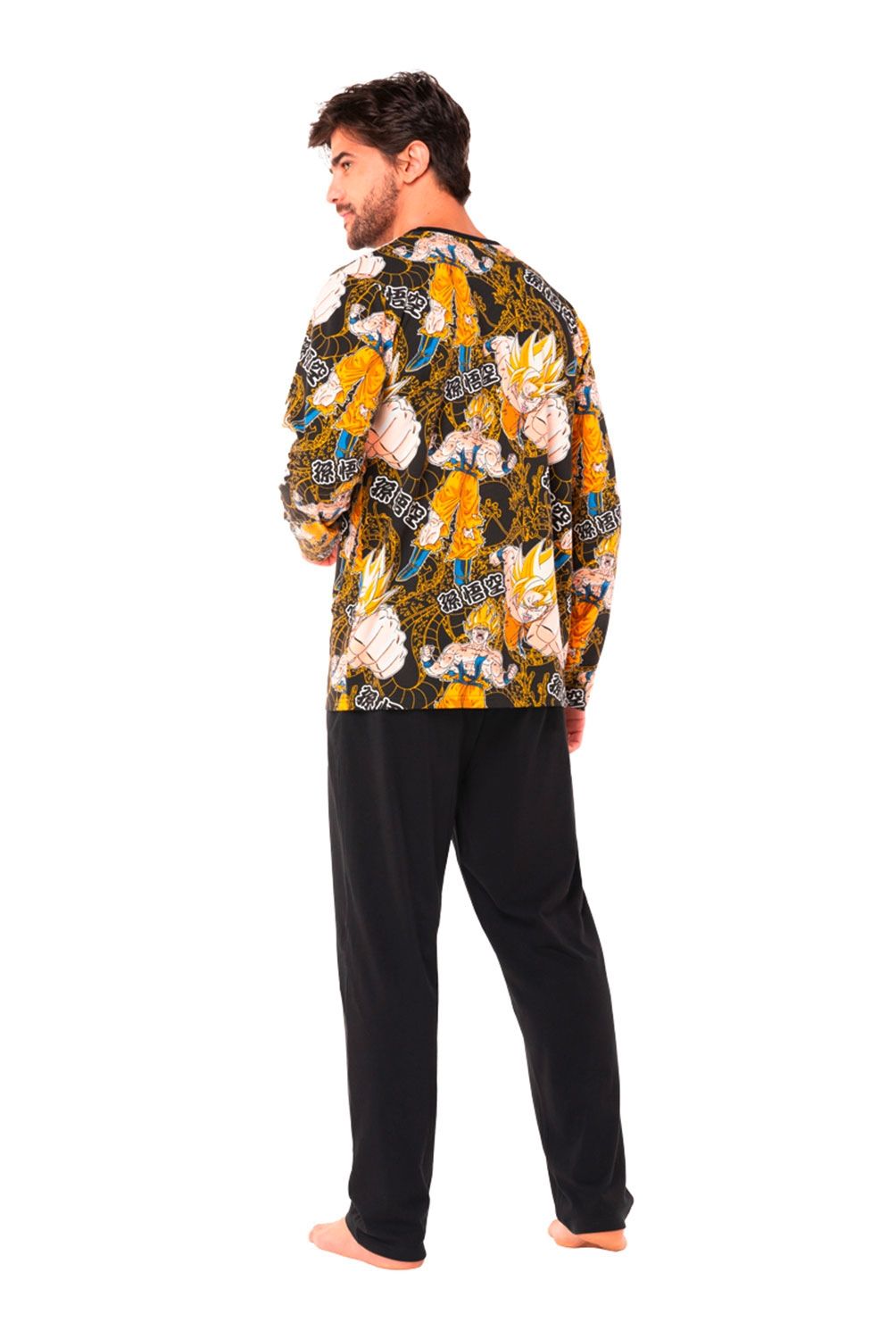 TOP - Pijama Largo Algodón Hombre Top