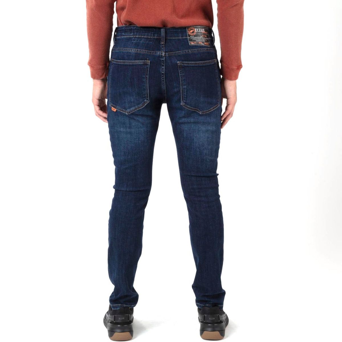 ELLUS - Jeans Tiro Medio Skinny Fit Hombre Ellus