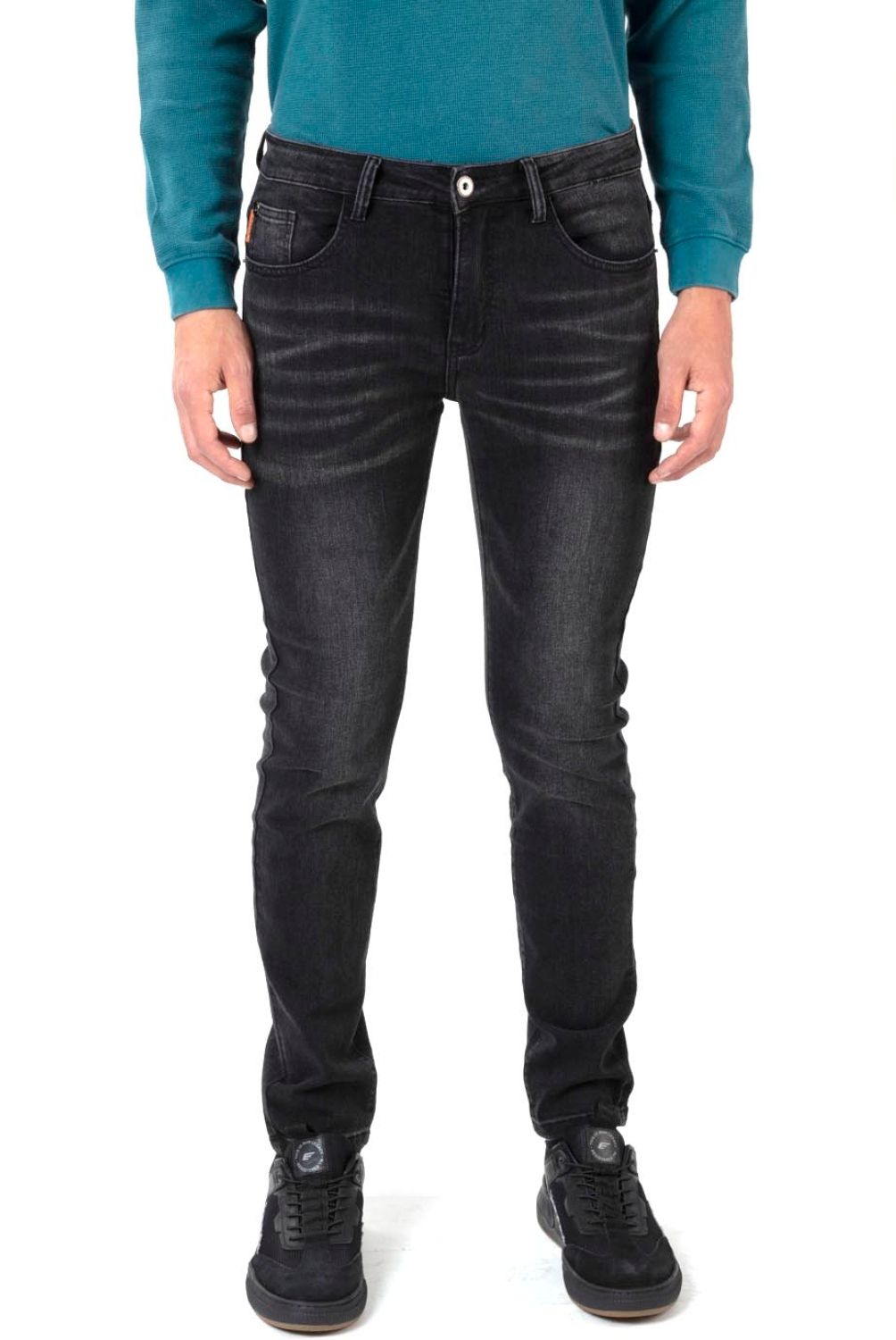 ELLUS - Jeans Tiro Medio Skinny Fit Hombre Ellus
