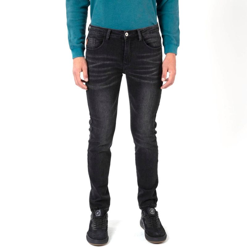 ELLUS - Jeans Tiro Medio Skinny Fit Hombre Ellus