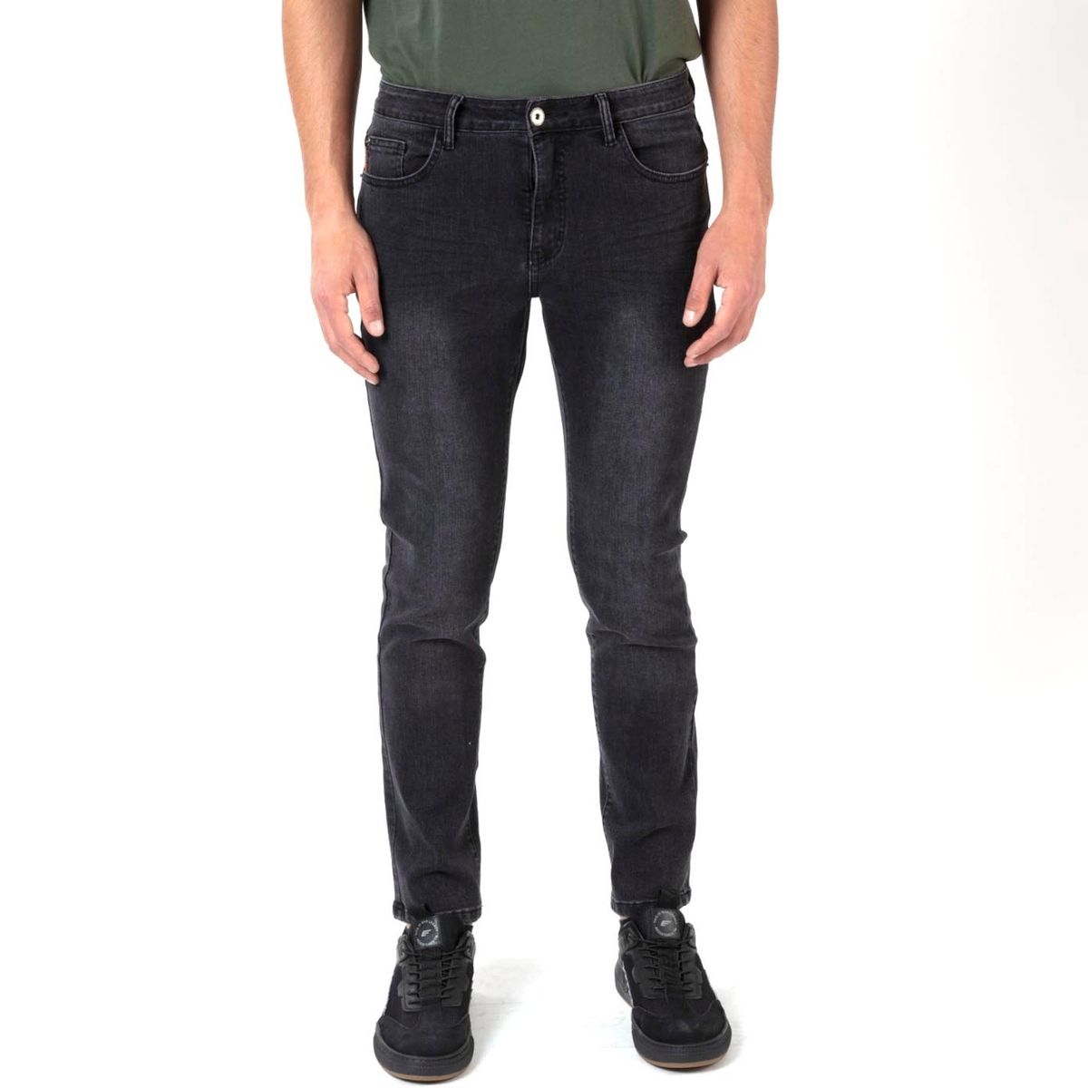 ELLUS - Jeans Tiro Medio Slim Fit Hombre Ellus
