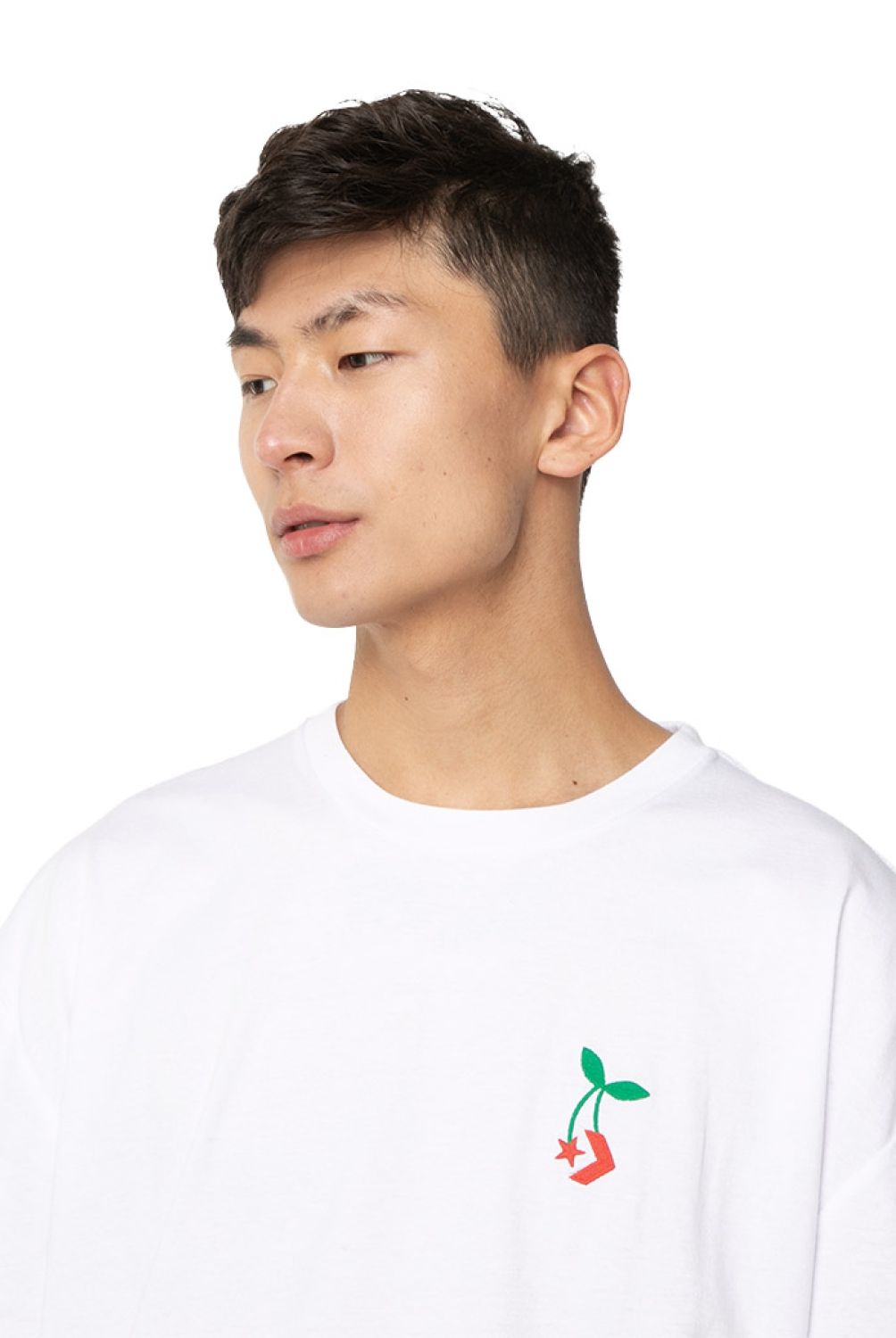 CONVERSE - Polera Manga Corta Oversize Fit Hombre Converse