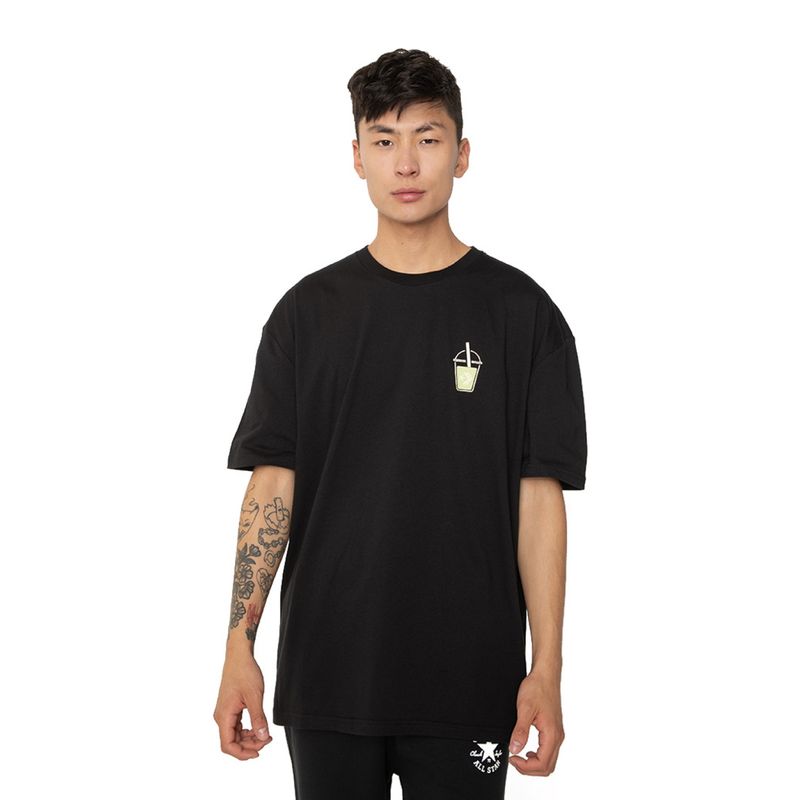 CONVERSE - Polera Manga Corta Oversize Fit Hombre Converse
