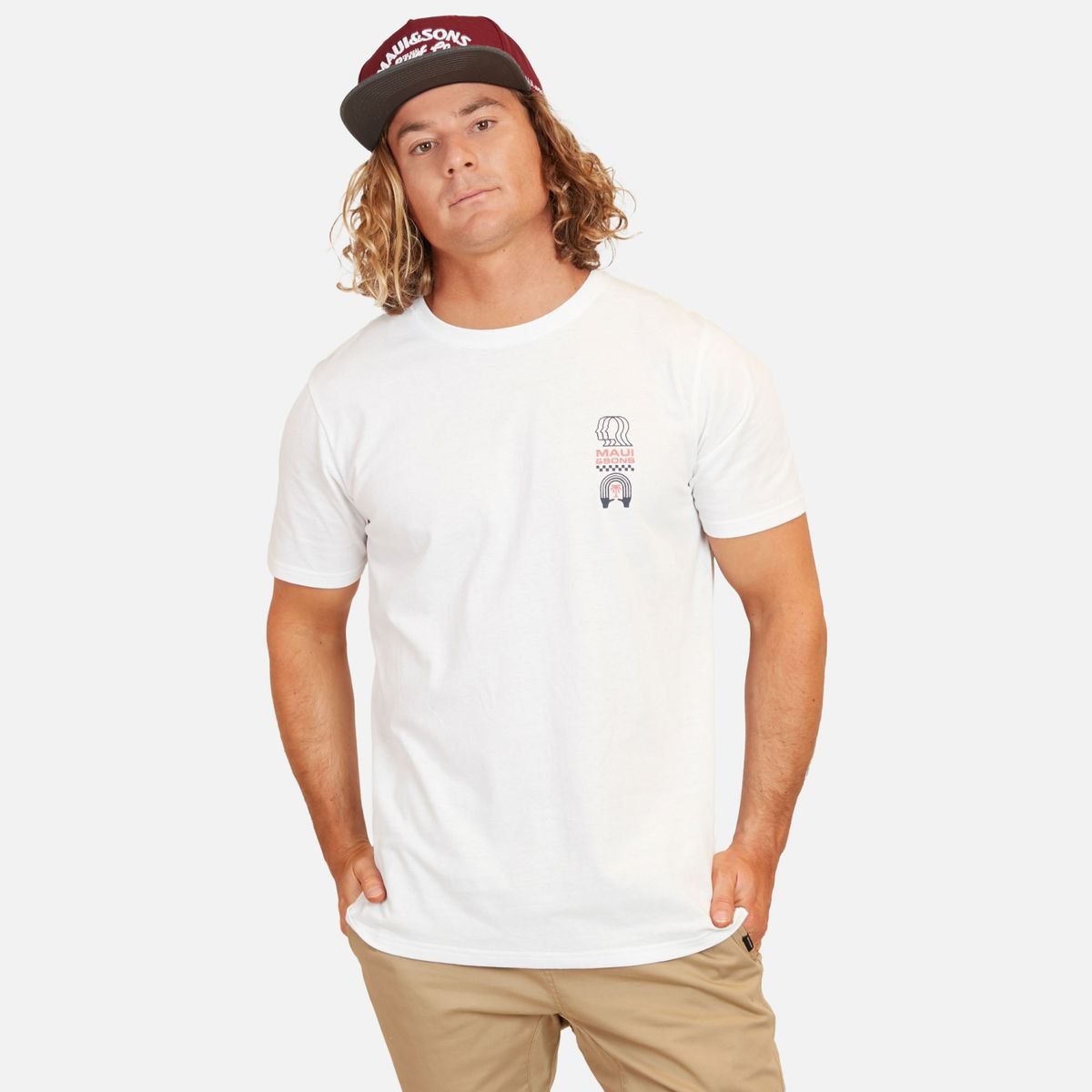 MAUI AND SONS - Polera Manga Corta Regular Fit Hombre Maui And Sons