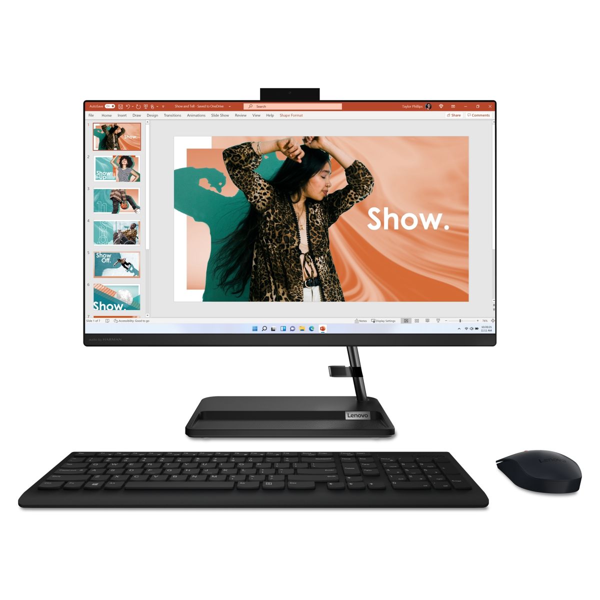LENOVO - All in One Intel Core i5-12450H 16b RAM 512Gb SSD 24" Full HD IPS Lenovo