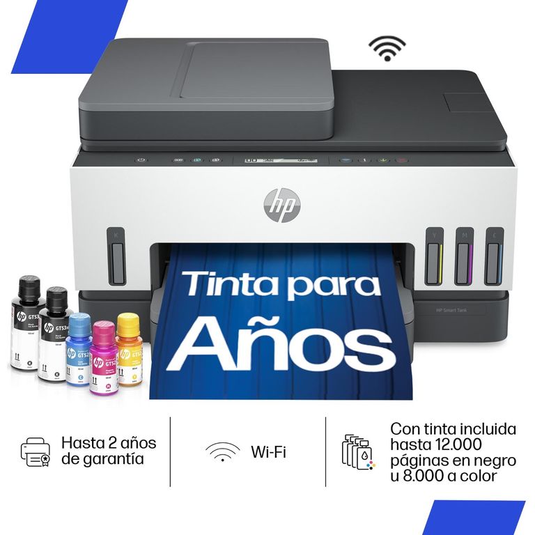 Impresora Multifuncional Smart Tank 750 Tanque de Tinta Color Wi-Fi ADF Duplex automático Wi-Fi Direct