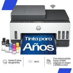 HP - Impresora Multifuncional Smart Tank 750 Tanque de Tinta Color Wi-Fi ADF Duplex automático Wi-Fi Direct